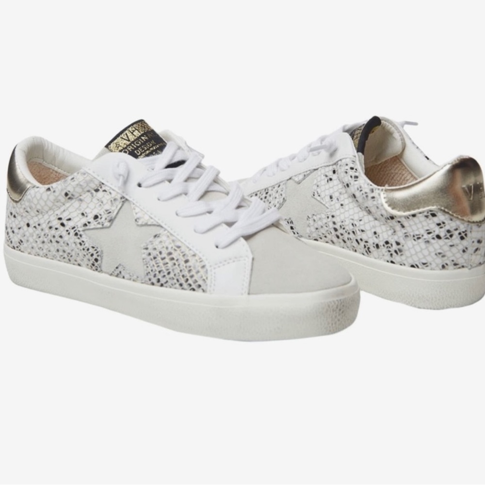 Vintage Havana KATE Gold Snake Multi Star Sneaker Size 8.5